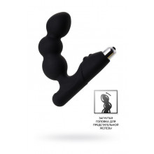 Стимулятор простаты Erotist Fourth, силикон, черный, 12,4 см