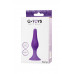 Анальная втулка A-Toys by Toyfa, силикон, фиолетовая, 11,3 см