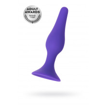 Анальная втулка A-Toys by Toyfa, силикон, фиолетовая, 11,3 см