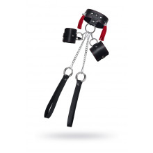 Бондажная система Pecado Bdsm, для фиксации рук и поддержки ног, кожа, черная