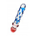 Двусторонний фаллоимитатор Sexus Glass, стекло, прозрачный, 20 см