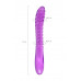 Двусторонний фаллоимитатор A-Toys by Toyfa Frica, TPE, фиолетовый, 23 см