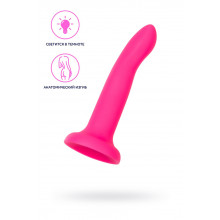 Фаллоимитатор светящийся в темноте Beyond by Toyfa Bucky Glow, силикон, розовый, 14 см