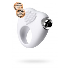 Виброкольцо для продления полового акта Jos Moys, силикон, белое, 6,7 см