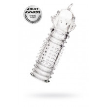 Насадка на пенис Toyfa A-Toys Baldi, TPR, прозрачный, 15,3 см