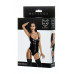 Боди Glossy Katherin из материала Wetlook на шнуровке, черное, L
