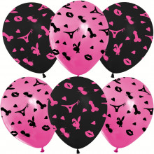 Набор латексных шаров "18+"