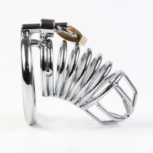 Пояс верности «Клетка целомудрия № 3», кольца d=4; 4.5; 5 см, замок, ключ, металл