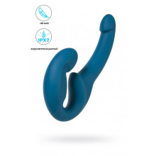 Анатомический безремневой страпон Fun Factory Share Lite, силикон, зеленый