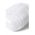Мастурбатор MasturbaTIN Ribbed Ricky, TPE, белый,4.5 см