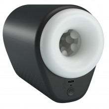 Автоматический вибромастурбатор с поступательными движениями, чёрный