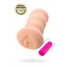 Мастурбатор реалистичный с вибрацией KOKOS Three Sisters Virgin, TPR, телесный, 18 см