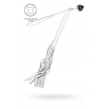 Плеть Pecado Bdsm, белая рукоять, белые хлысты, натуральная кожа