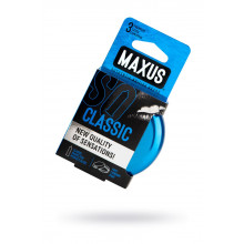 Презервативы Maxus Classic, классические, латекс, железный кейс, 3 шт.