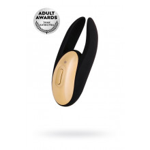 Вибромассажер Waname D-Splash Wave, силикон, черный, 9,3 см