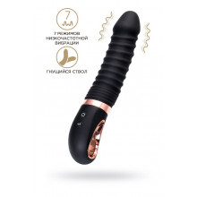 Нереалистичный вибратор Waname D-Splash Hurricane, силикон, черный, 22,5 см