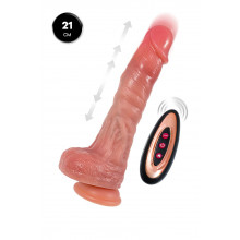 Вибратор-пульсатор реалистичный, Mr.Baton, RealMotion, силикон, 21см, Ø4