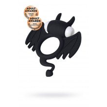 Эрекционное кольцо на пенис Jos Cocky Devil, силикон, черный, 8,5 см