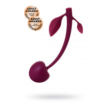 Вагинальный шарик Jos Cherry, силикон, бордовый, 14,5 см