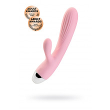 Пульсатор и вибратор с функцией подогрева Jos Milly, силикон, розовый, 20 см