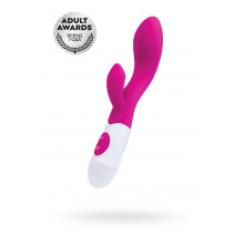 Вибратор с клиторальным стимулятором Toyfa A-Toys Fela, силикон, розовый, 20,5 см