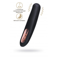 Нереалистичный вибратор Waname D-Splash Tsunami, силикон, черный, 18,3 см